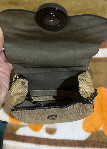 Beden Kahverengi Tokalı Kadın Clutch Çanta