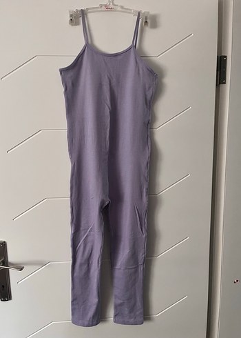 Mor İnce Askılı Kadın Tulum - Görsel 2