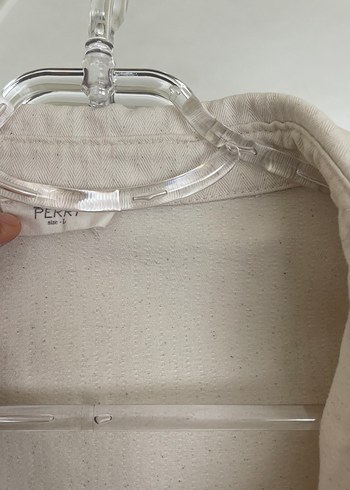 Bej Nakışlı Uzun Kollu Keten Gömlek - Görsel 3