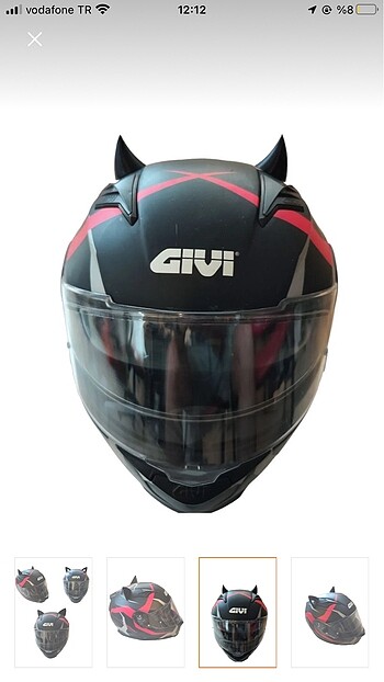 universal Beden Kask boynuzları
