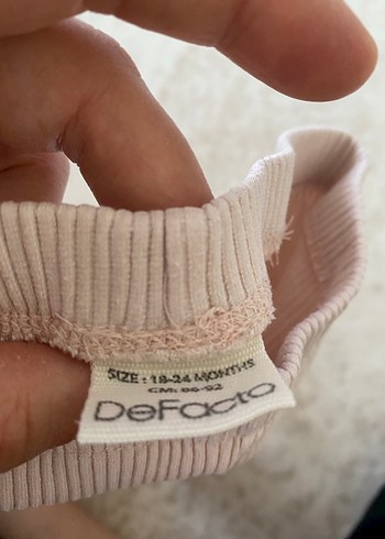 Defacto Kız Çocuk Uçuk Pembe Fitilli Tayt