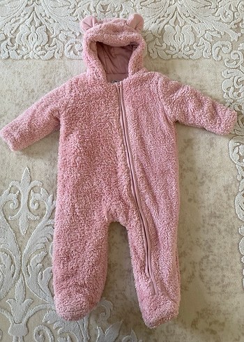 Pembe Welsoft Peluş Bebek Kız Tulum - Görsel 2