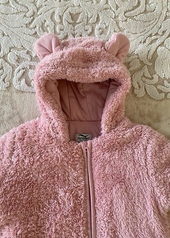 Pembe Welsoft Peluş Bebek Kız Tulum - Görsel 4