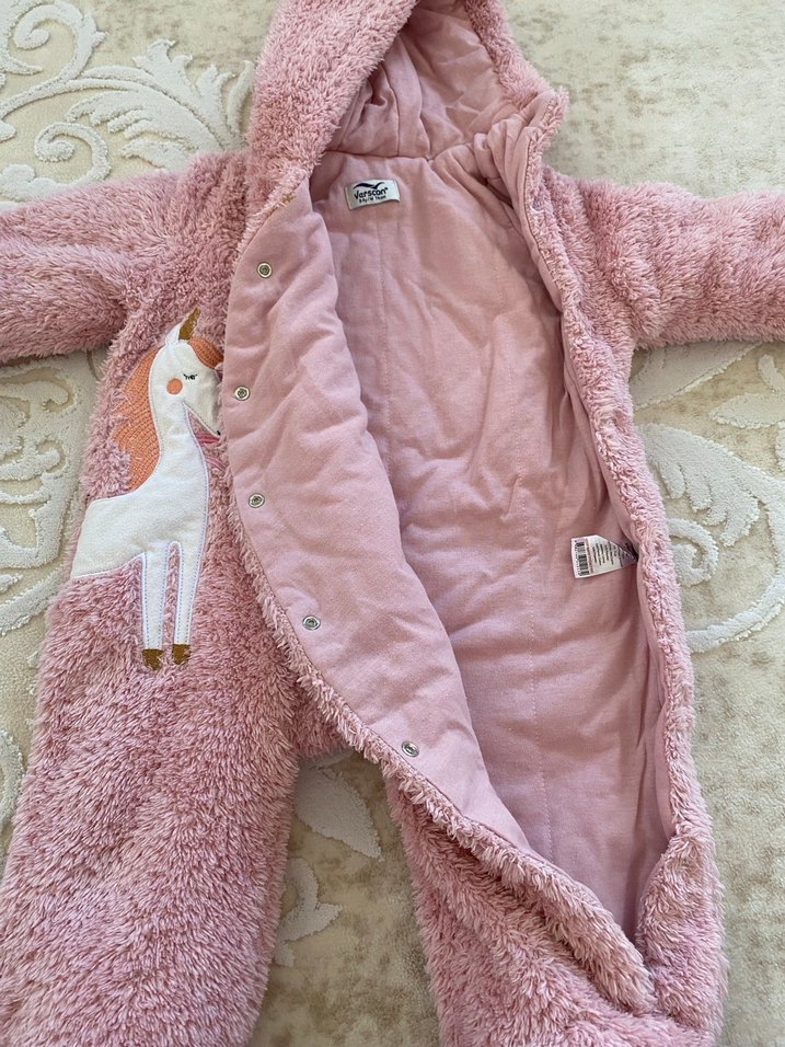 Bebek welsoft peluş tulum - Görsel 5