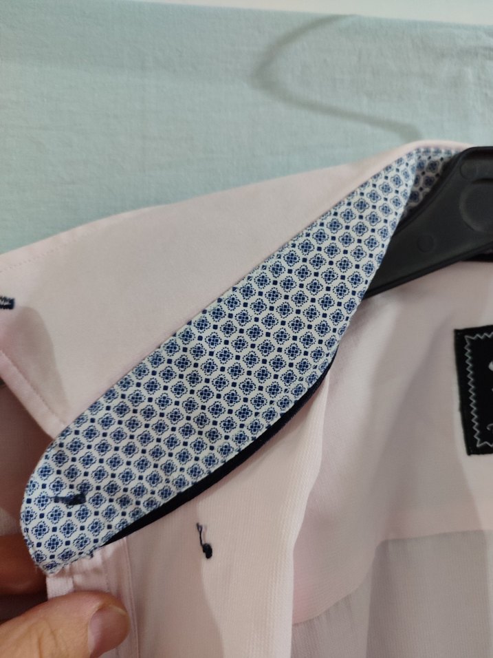 Pembe Düğmeli Erkek Gömlek - Görsel 3