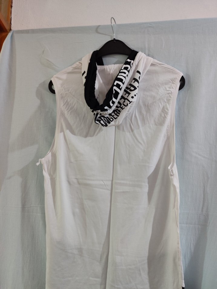 Beyaz Erkek Çocuk Baskılı Kolsuz Sweatshirt - Görsel 3