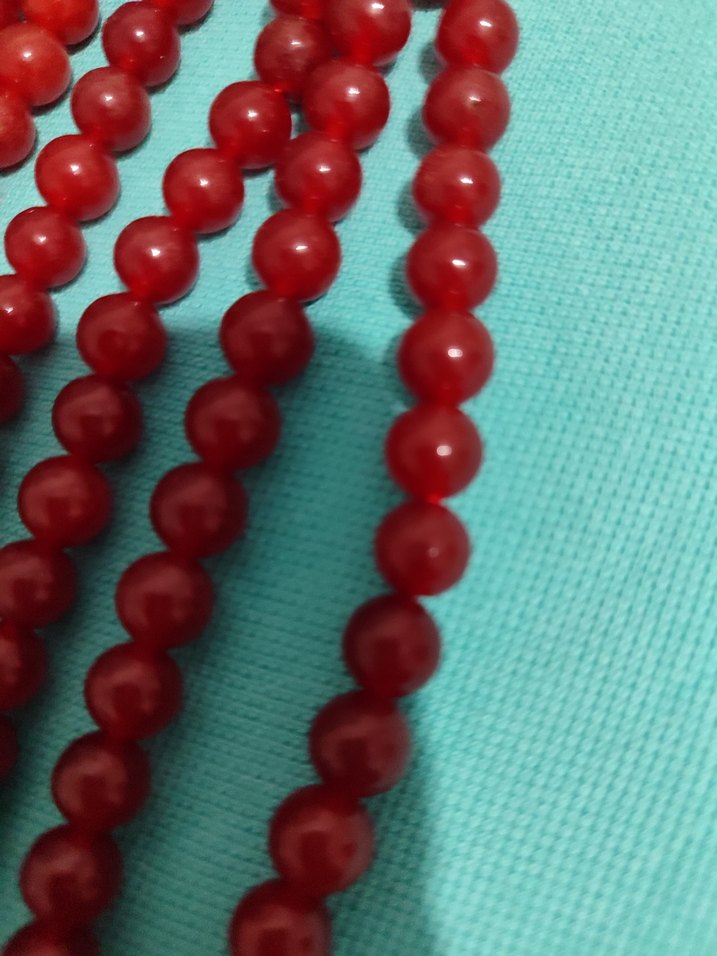 Kırmızı Akik Namaz Tesbih 99'lu - Görsel 2