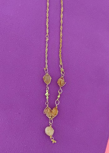 Uzun Zincir Detaylı  Kadın Kolye - Görsel 3