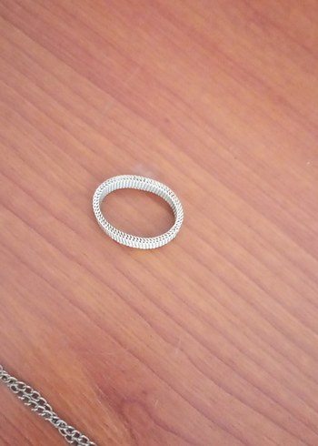 Beden Gri Elastik Minimalist Kadın Yüzük