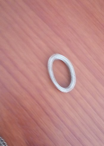 Diğer Gri Elastik Minimalist Kadın Yüzük