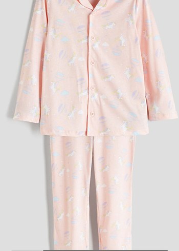 LCW Uzun Kollu Düğmeli Pijama Takimi - Görsel 5