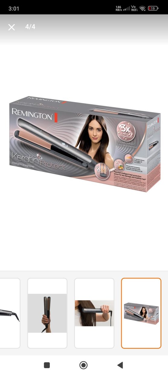 Remington Keratinli S-8598 Saç düzleştirici - Görsel 3