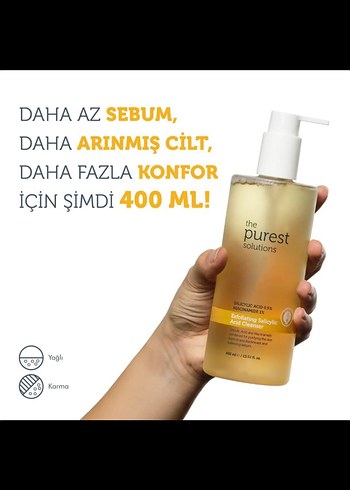 400 ML The Pure Solution Salisilik Asitli Yüz Temizleyici - Görsel 6