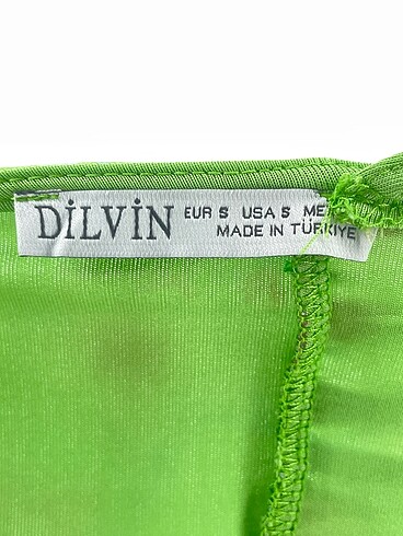 s Beden yeşil Renk Dilvin Bluz %70 İndirimli.