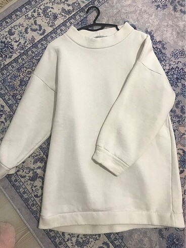 Beyaz tunik sweat