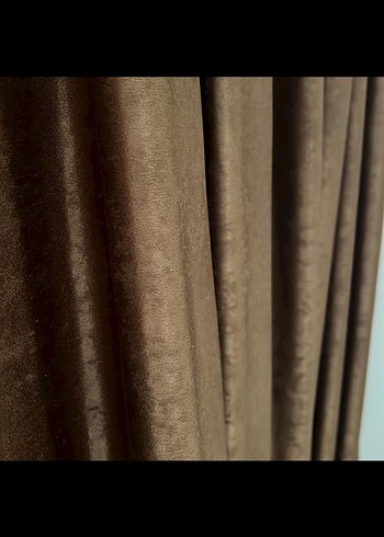 Koyu Kahverengi Modern Perde - Görsel 2