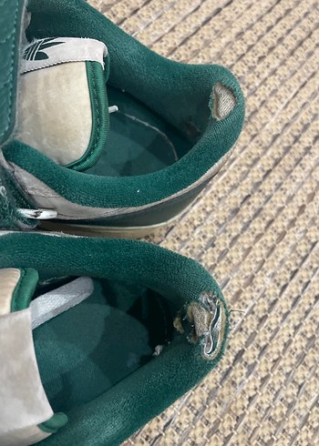 Yeşil Gri Adidas Spor Ayakkabı Velcro Bantlı - Görsel 5