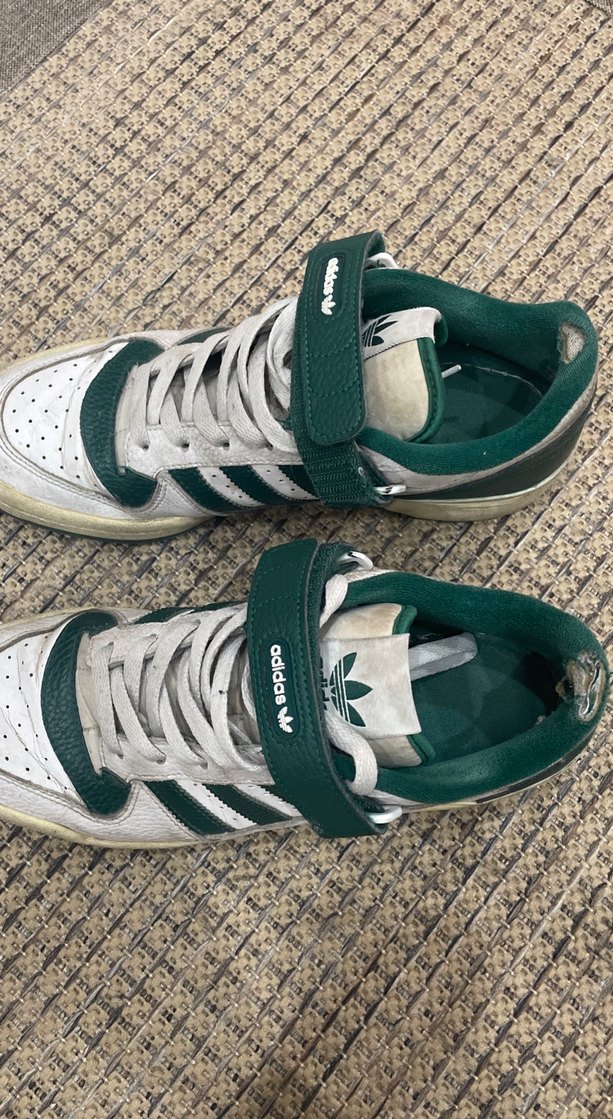 Yeşil Gri Adidas Spor Ayakkabı Velcro Bantlı - Görsel 4