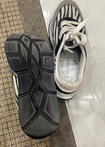 Zebra Desenli Kadın Spor Ayakkabı Platform Topuk - Görsel 5