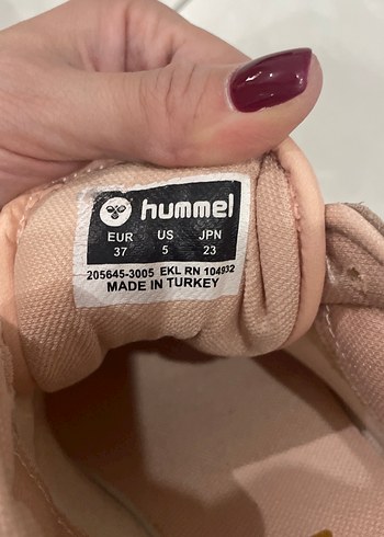 Bej pembe Kadın Hummel Bağcıklı Spor Ayakkabı - Görsel 5