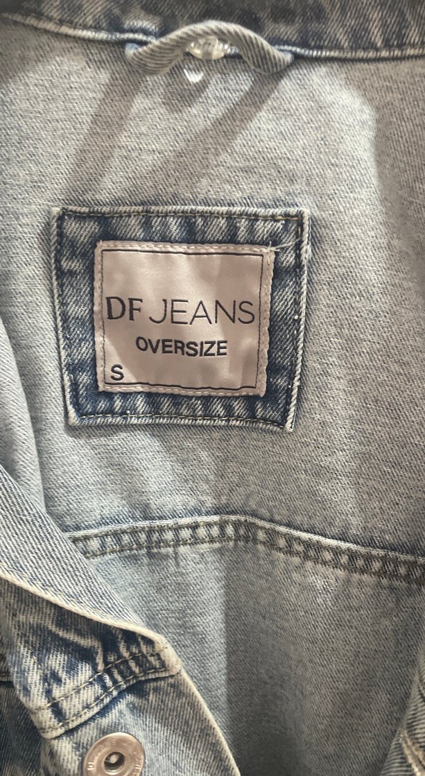 Gri Denim unisex kot Ceket - Görsel 3