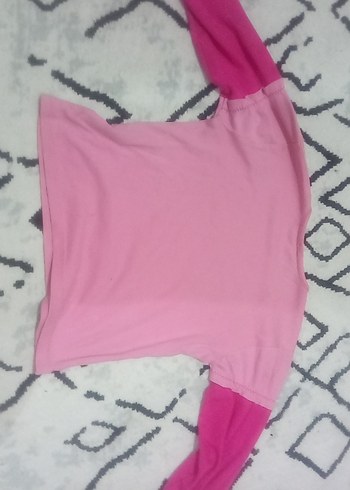 Diğer Kız Çocuk Pembe Uzun Kollu Baskılı Tişört