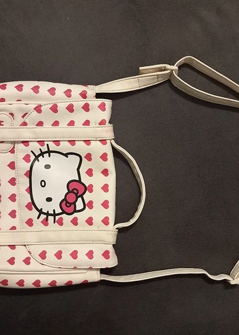 Hello kitty Kalpli Baskılı Pembe Kadın Çanta