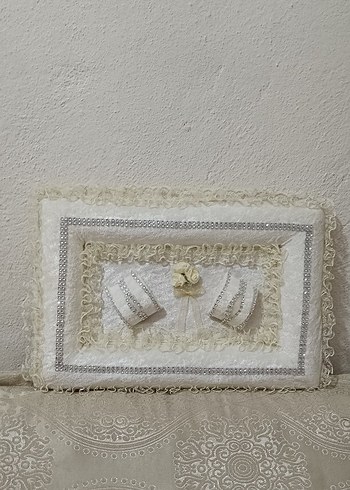 Diğer Dantel Detaylı Beyaz Vintage Düğün Aksesuarı