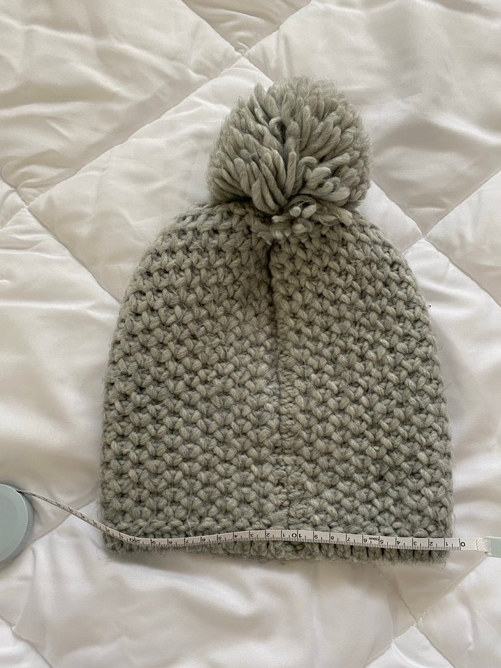 Benetton Y2k Gri Örgü Kadın Bere - Görsel 4