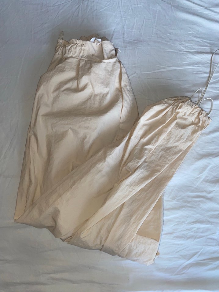 Bej Rahat Kesim Kargo Kadın Pantolon - Görsel 2