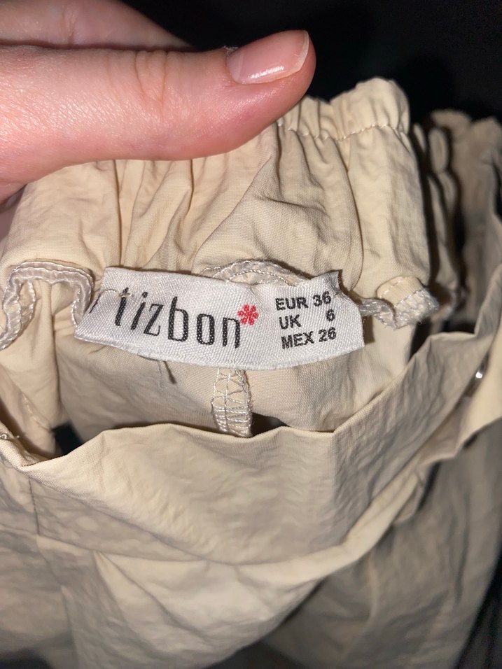 Bej Rahat Kesim Kargo Kadın Pantolon - Görsel 3