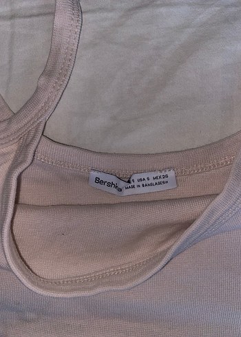 Bej Bershka Crop - Görsel 2