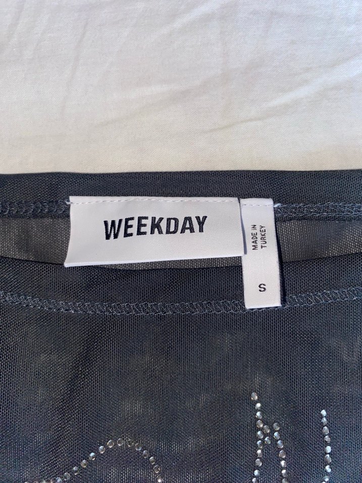 Siyah Payetli Uzun Kollu Bluz Transparan - Görsel 2