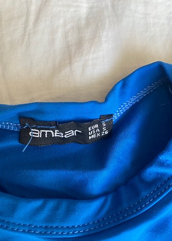 Mavi Drapeli Kısa Kollu Tshirt - Görsel 2