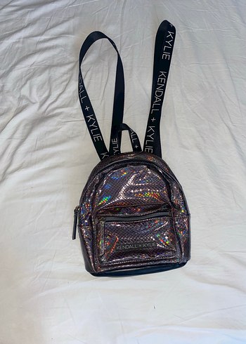 Kylıe Kendall Jenner Yılan Desenli Deri Sırt Çantası - Görsel 2