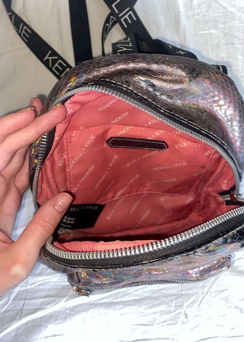 Kylıe Kendall Jenner Yılan Desenli Deri Sırt Çantası - Görsel 3