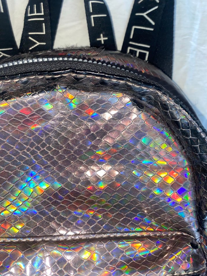 Kylıe Kendall Jenner Yılan Desenli Deri Sırt Çantası - Görsel 4