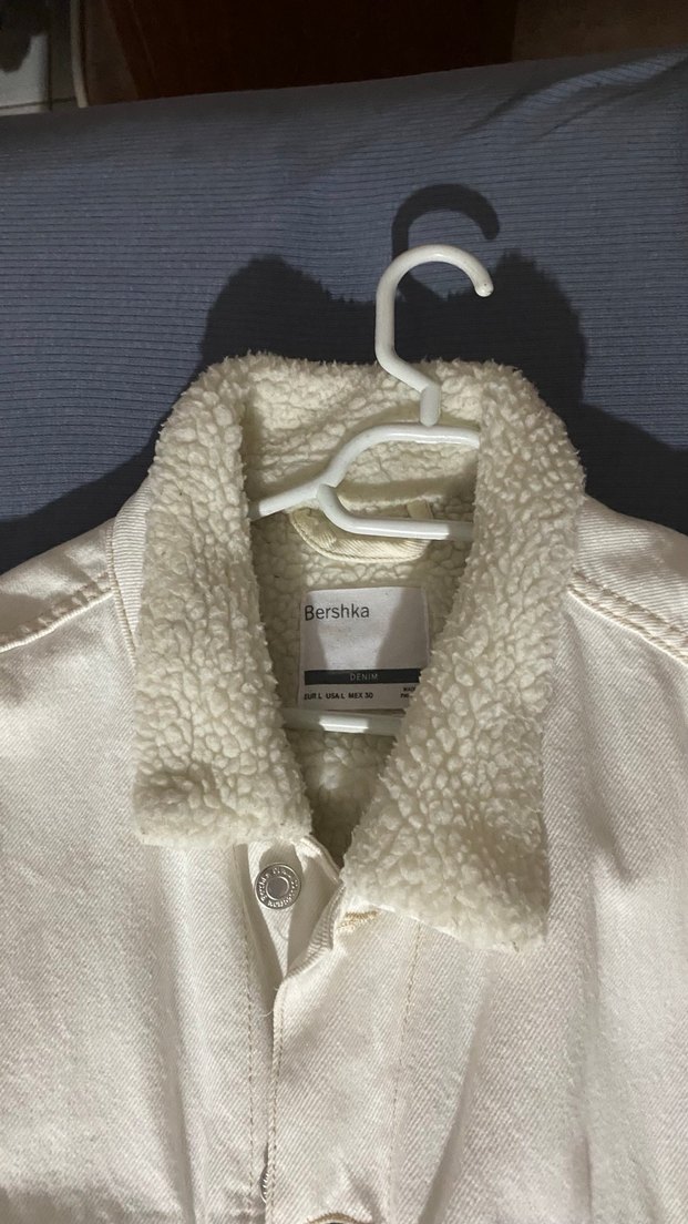 Beyaz Kot Ceket Bershka - Görsel 2