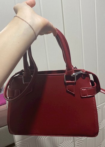 bershka orta boy kırmızı çanta - Görsel 2