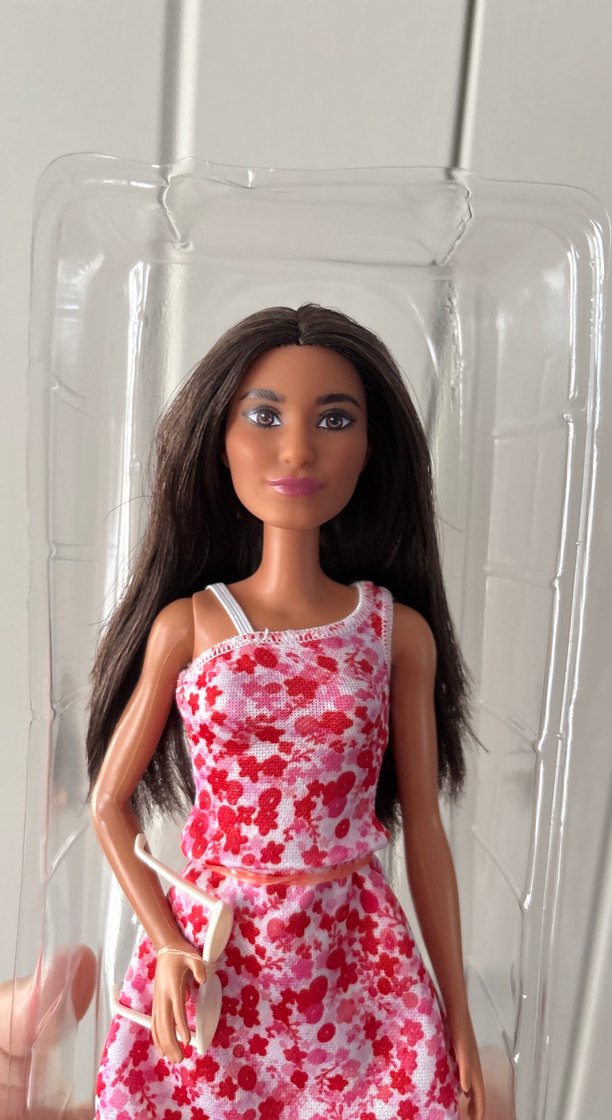 Pembe Çiçek Desenli Bebek - Görsel 3