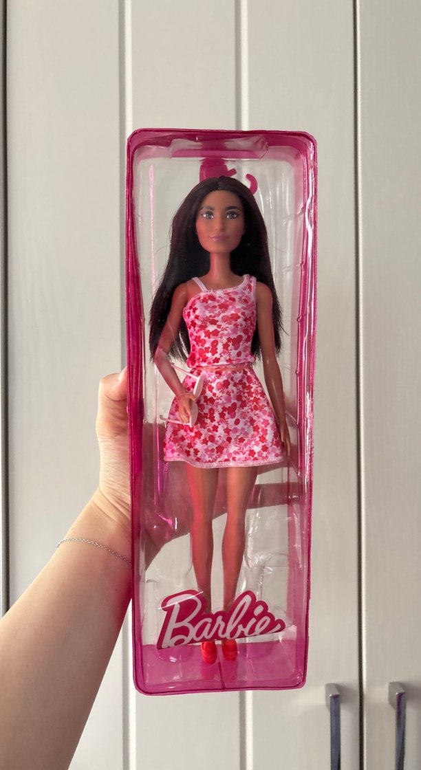 Pembe Çiçek Desenli Bebek - Görsel 5