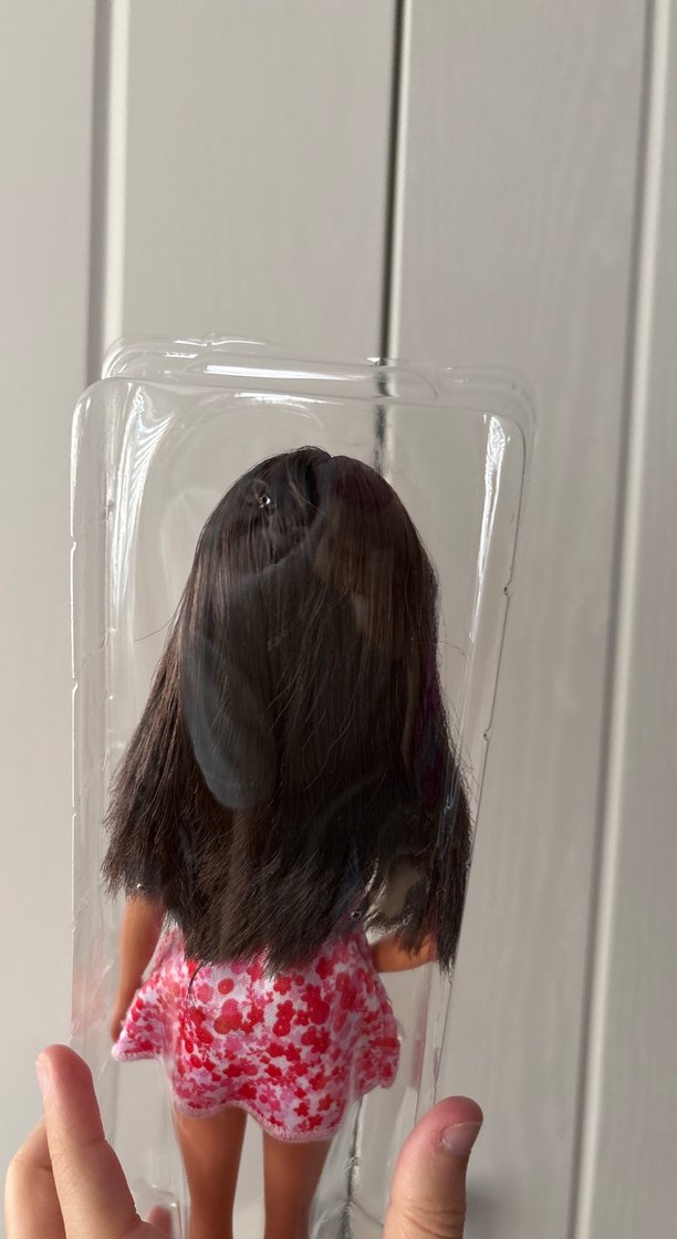 Pembe Çiçek Desenli Bebek - Görsel 4