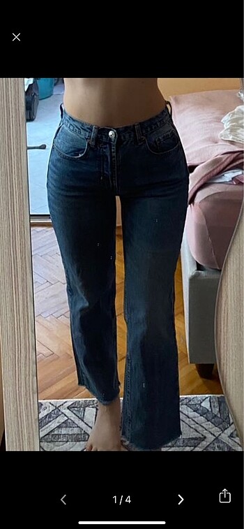 s Beden lacivert Renk crop straight jean