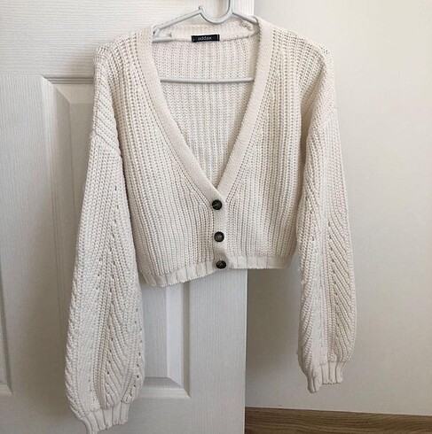 addax crop hırka düğmeli