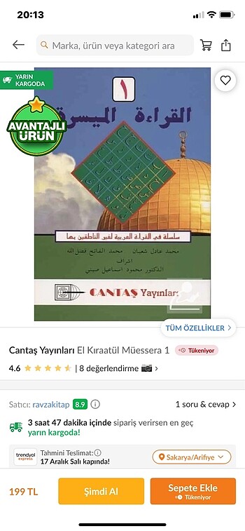 Cantaş yayınları Arapça hazırlık kitapları