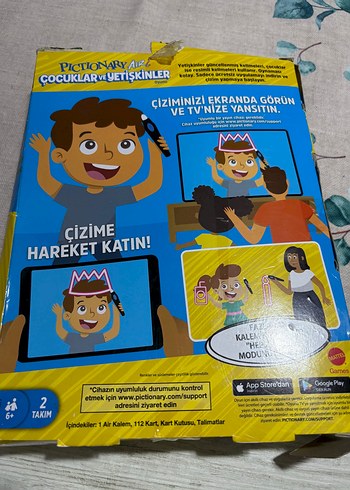 Diğer Pictionary Air Çocuklar ve Yetişkinler Oyunu