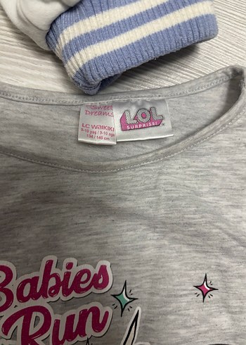 Kızlar için Pamuklu Pijama Takımı - Görsel 4