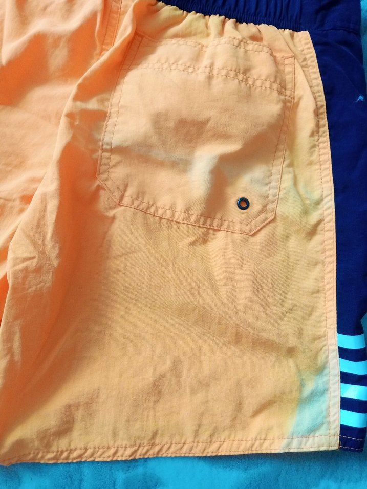 turuncu Mini Erkek Şort - Bel Detaylı - Görsel 2