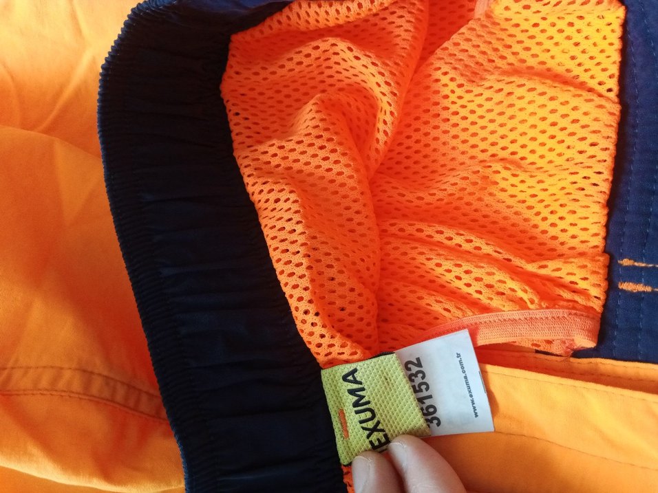 turuncu Mini Erkek Şort - Bel Detaylı - Görsel 3