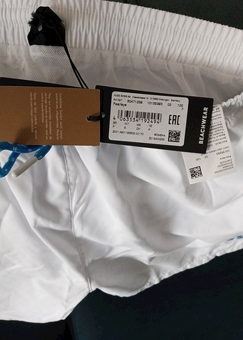 BOSS Beyaz Mini Erkek Mayo Şort - Görsel 3